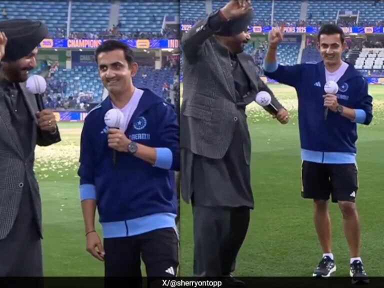 Watch: Gambhir Recites Sidhu's 'Shayari' In Front Of Him, Result Is Epic
