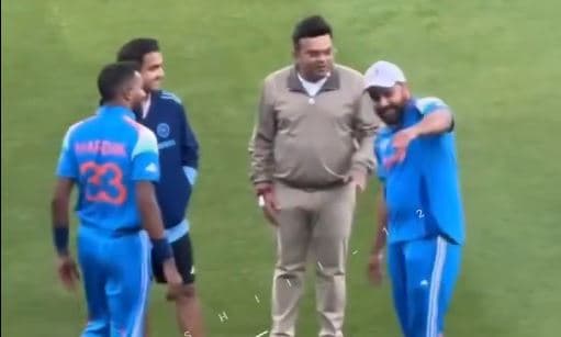 Watch: As Rohit Imitates Hardik's Viral Six, ICC President's Reaction Viral