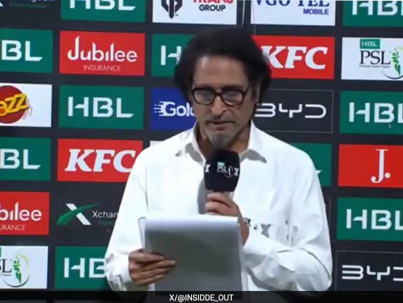 Watch: Ramiz Raja's 'IPL Remark' In PSL Presentation Stumps Everyone
