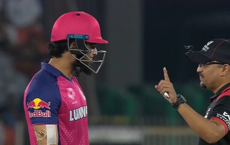 Parag Out or Not Out? RR Batter Displeased After Controversial Decision
