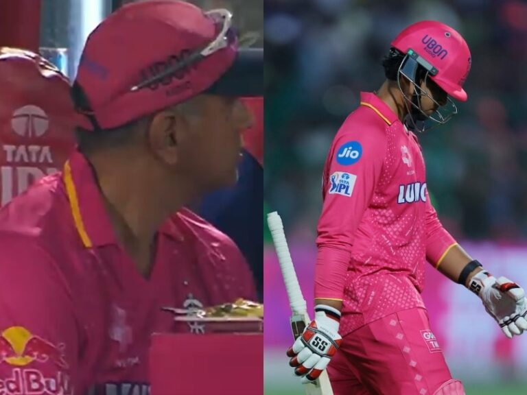 Vaibhav Suryavanshi Dismissed For 0 vs MI, RR Coach Rahul Dravid's Reaction Viral. Watch