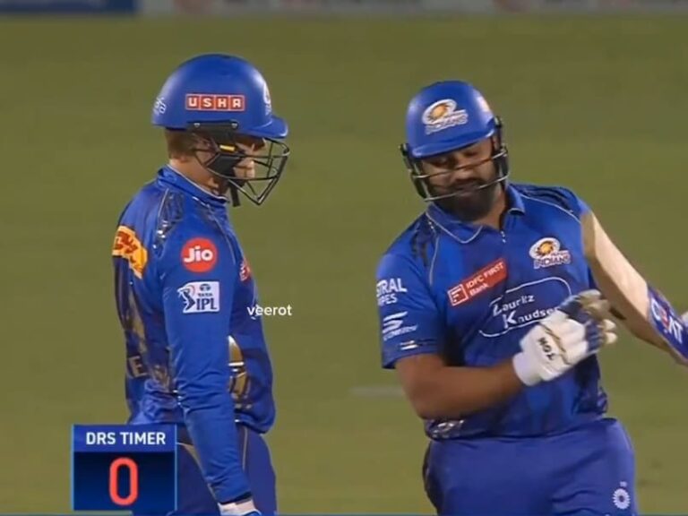 'Rohit Sharma Took DRS After Time Was Over': Internet Raises Big Question During RR vs MI Match. Watch
